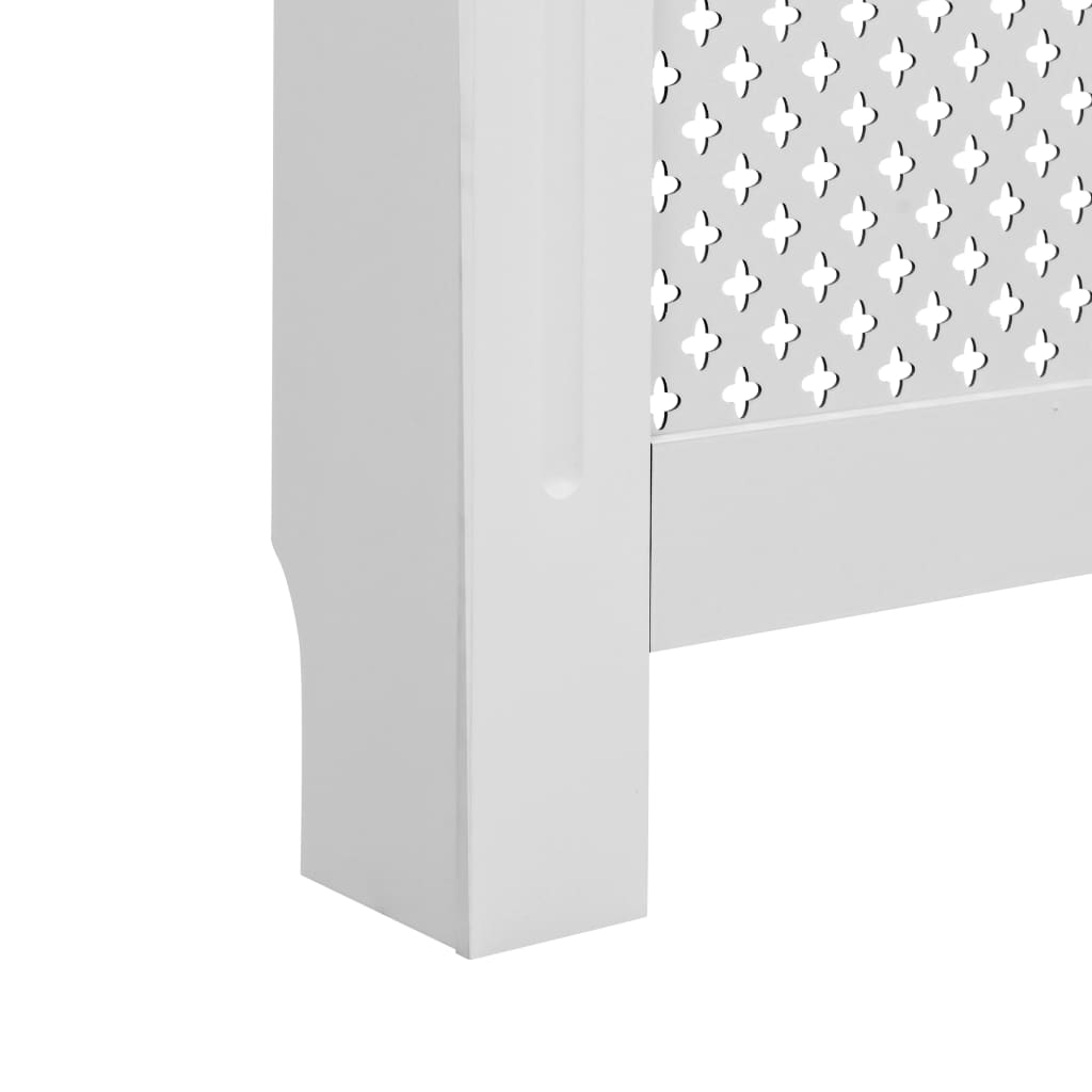 Radiator Covers 2 pcs White 112x19x81.5 cm MDF