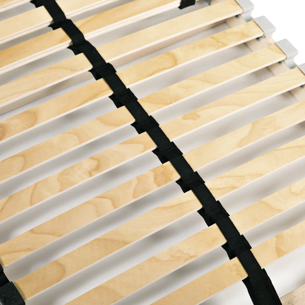 Slatted Bed Bases without Mattress 2 pcs with 28 Slats 80x200 cm