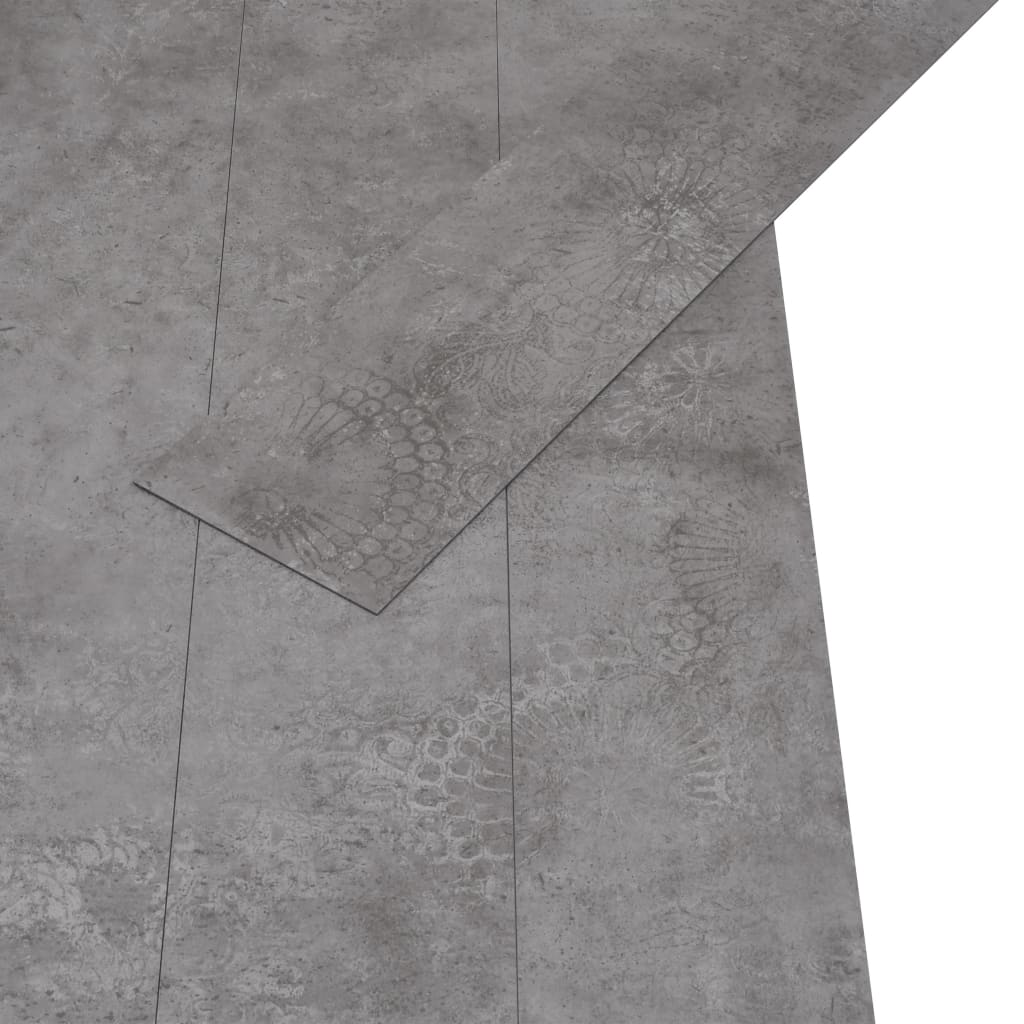 PVC Flooring Planks 5.02 m² 2 mm Self-adhesive Concrete Grey