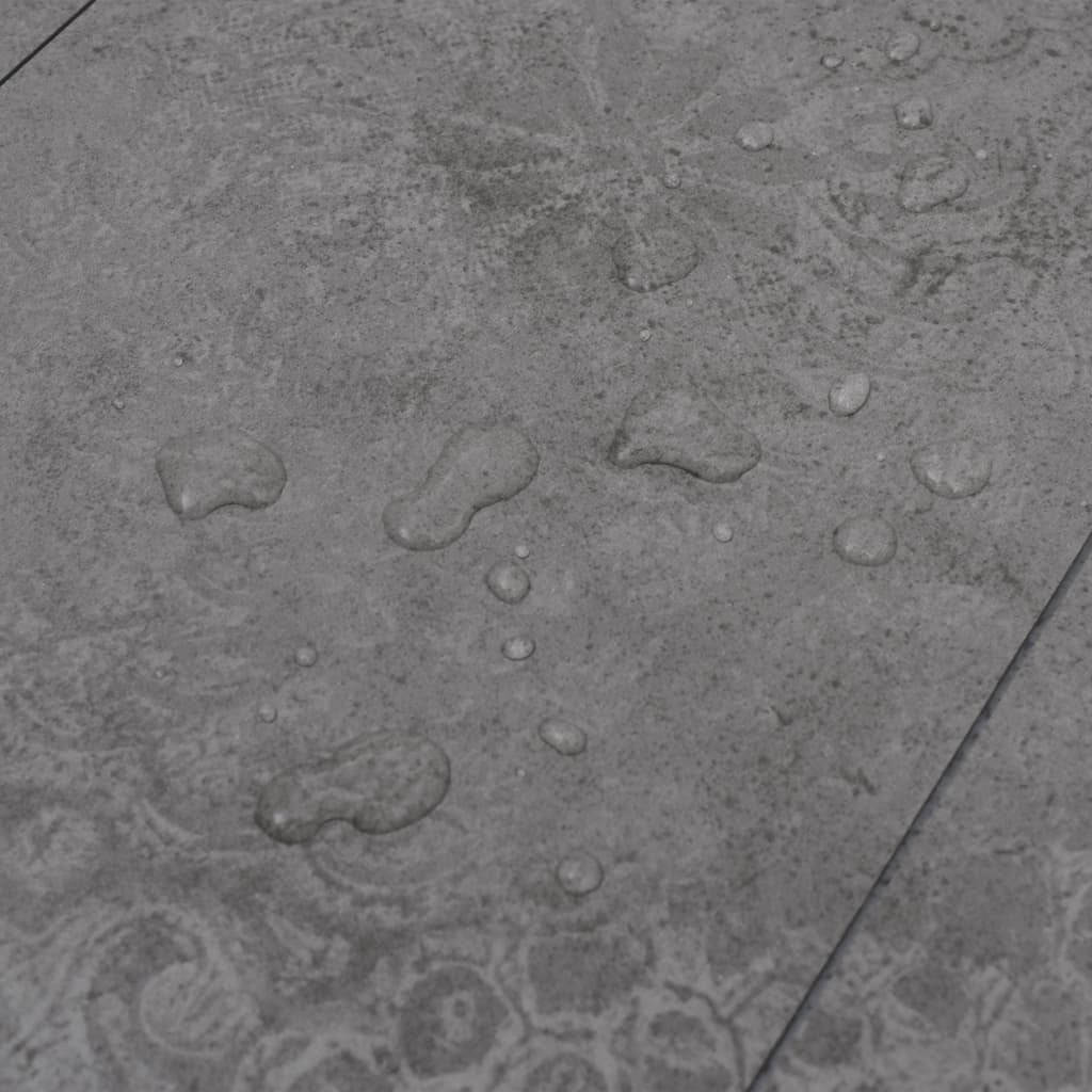 PVC Flooring Planks 5.02 m² 2 mm Self-adhesive Concrete Grey