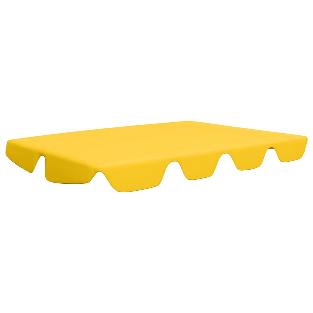 Replacement Canopy for Garden Swing Yellow 150/130x105/70 cm