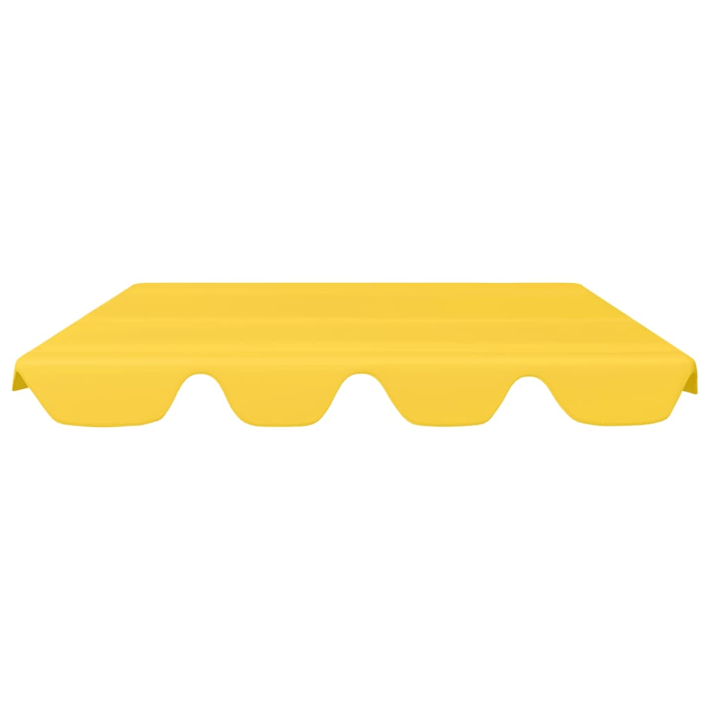 Replacement Canopy for Garden Swing Yellow 150/130x105/70 cm