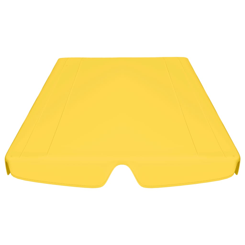 Replacement Canopy for Garden Swing Yellow 150/130x105/70 cm