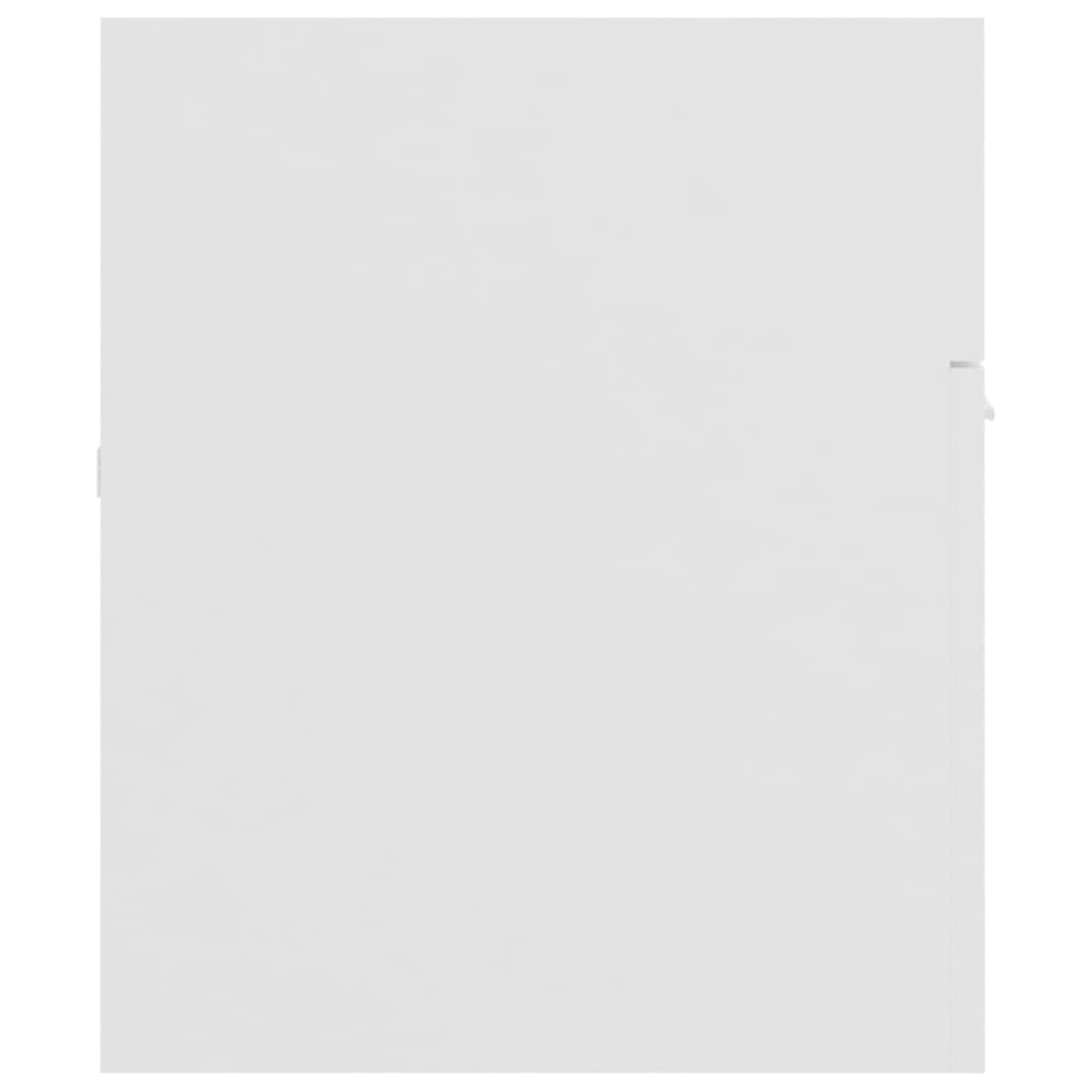 2 Piece Bathroom Furniture Set White Engineered Wood