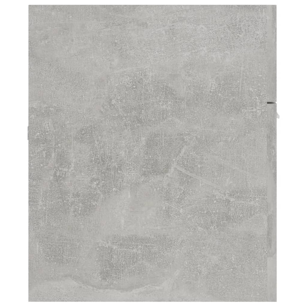 2 Piece Bathroom Furniture Set Concrete Grey Engineered Wood