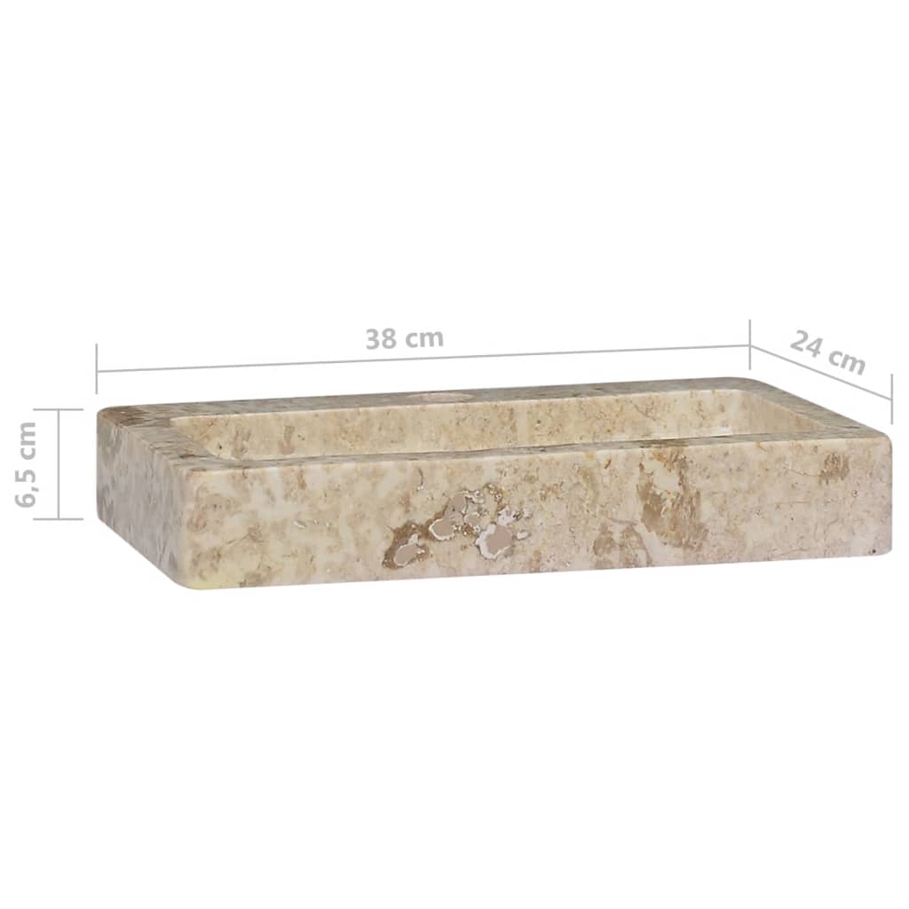 Sink Cream 38x24x6.5 cm Marble