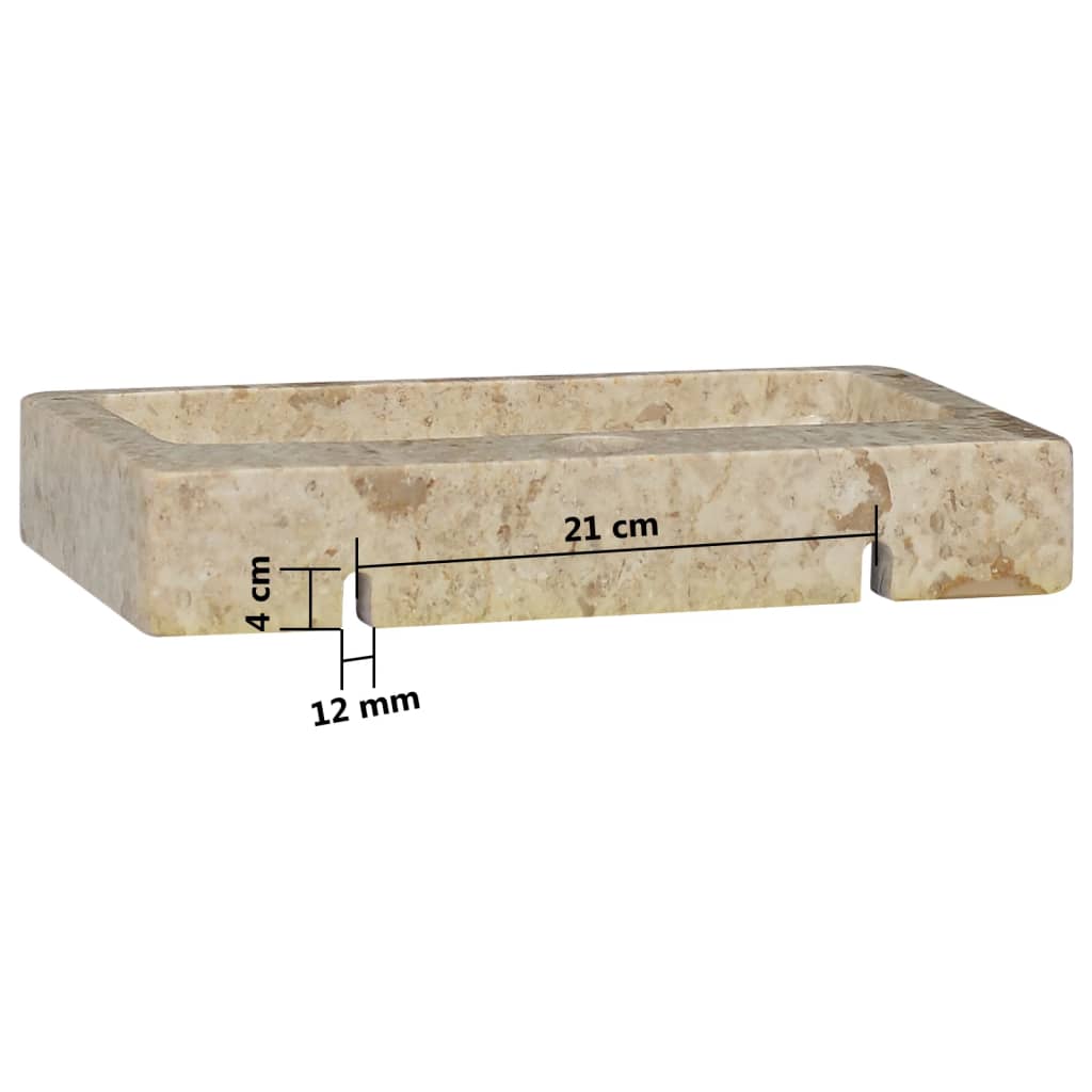 Sink Cream 38x24x6.5 cm Marble