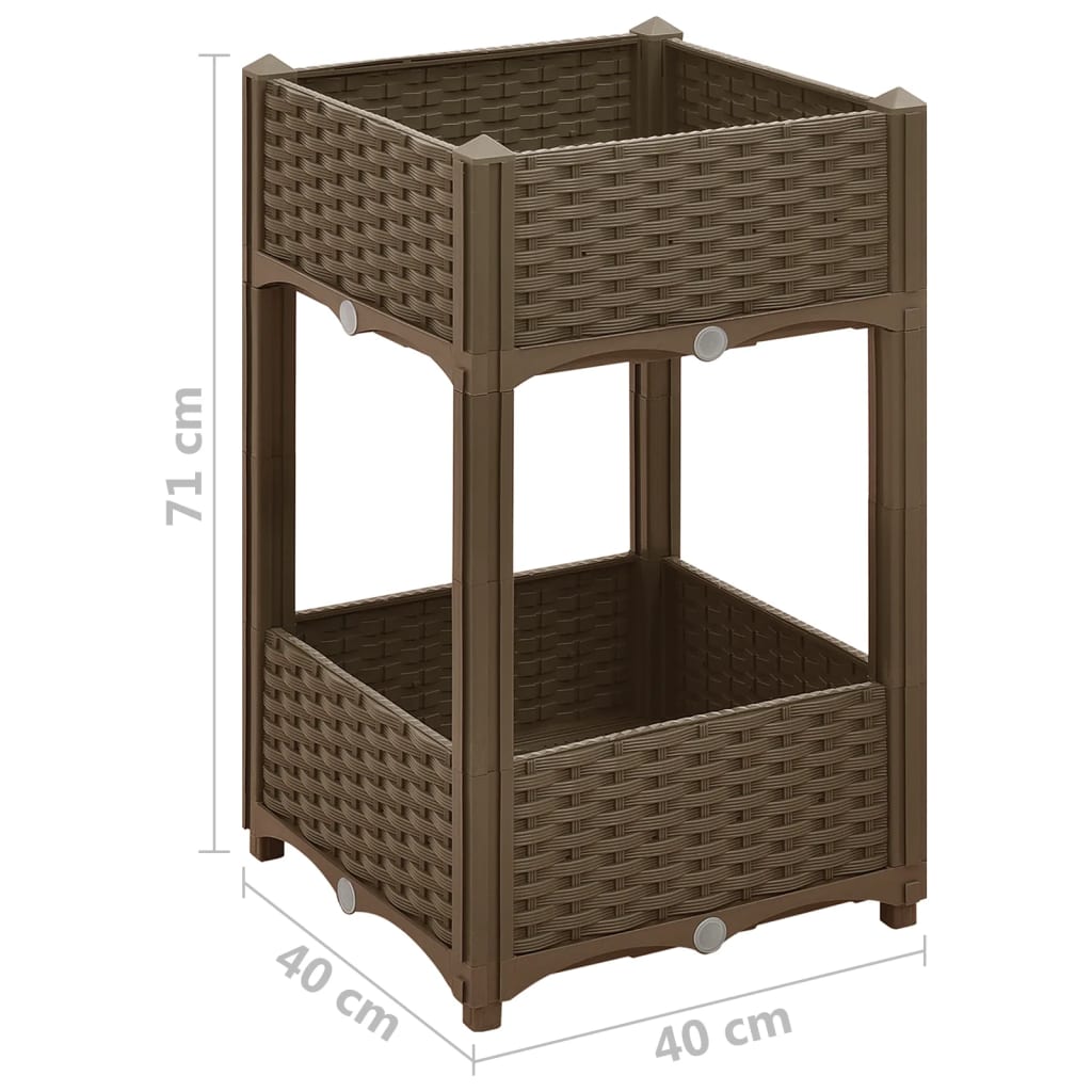 Raised Bed 40x40x71 cm Polypropylene