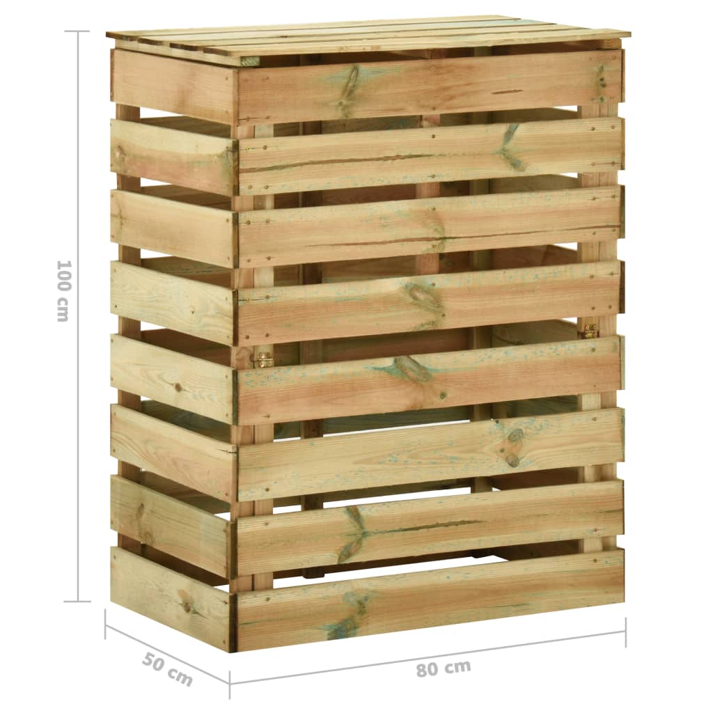 Slatted Garden Composter 4pcs 80x50x100 cm Impregnated Pinewood