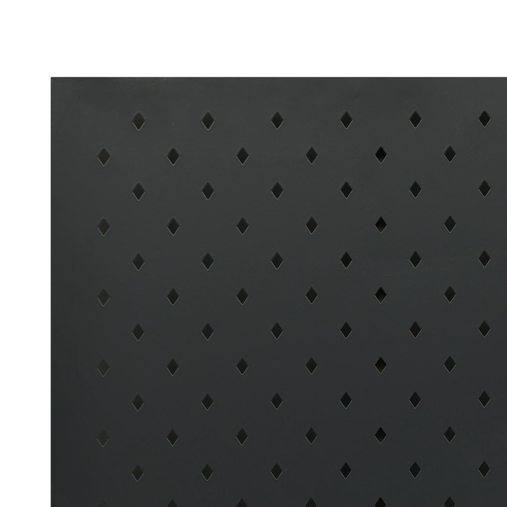 3-Panel Room Divider Black 120x180 cm Steel