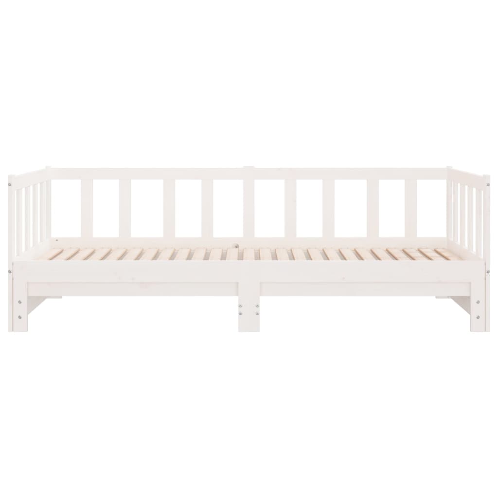 Pull-out Day Bed without Mattress White 2x(90x200)cm