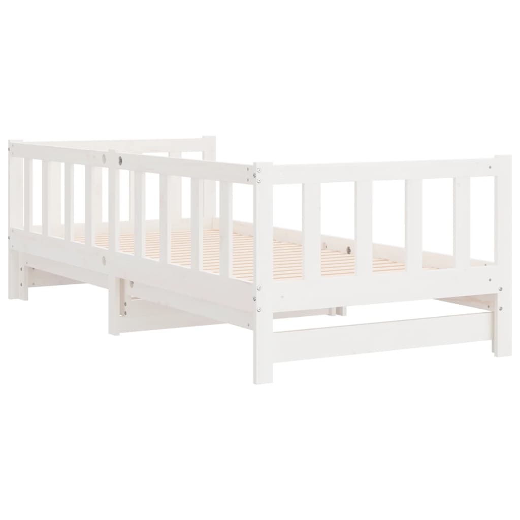 Pull-out Day Bed without Mattress White 2x(90x200)cm