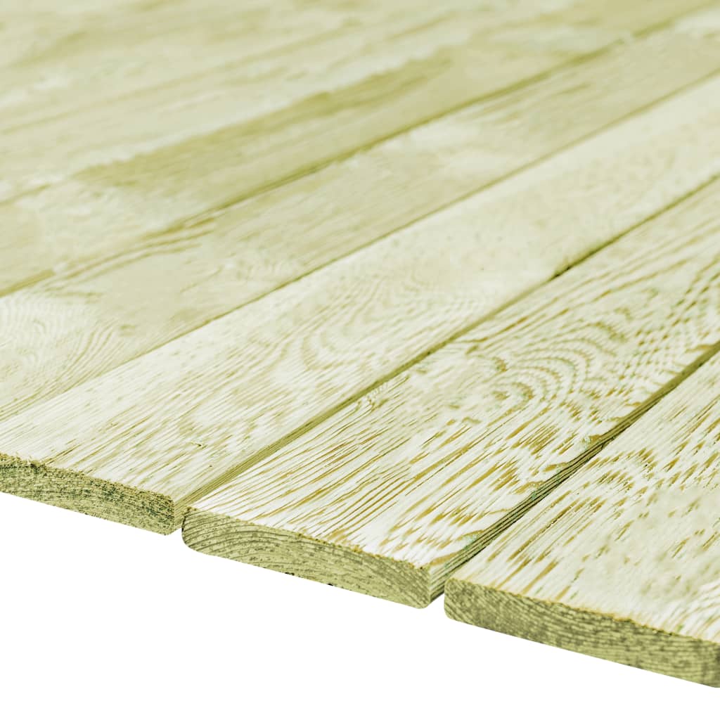 12 pcs Decking Boards 1.44 m² 1m Impregnated Pinewood