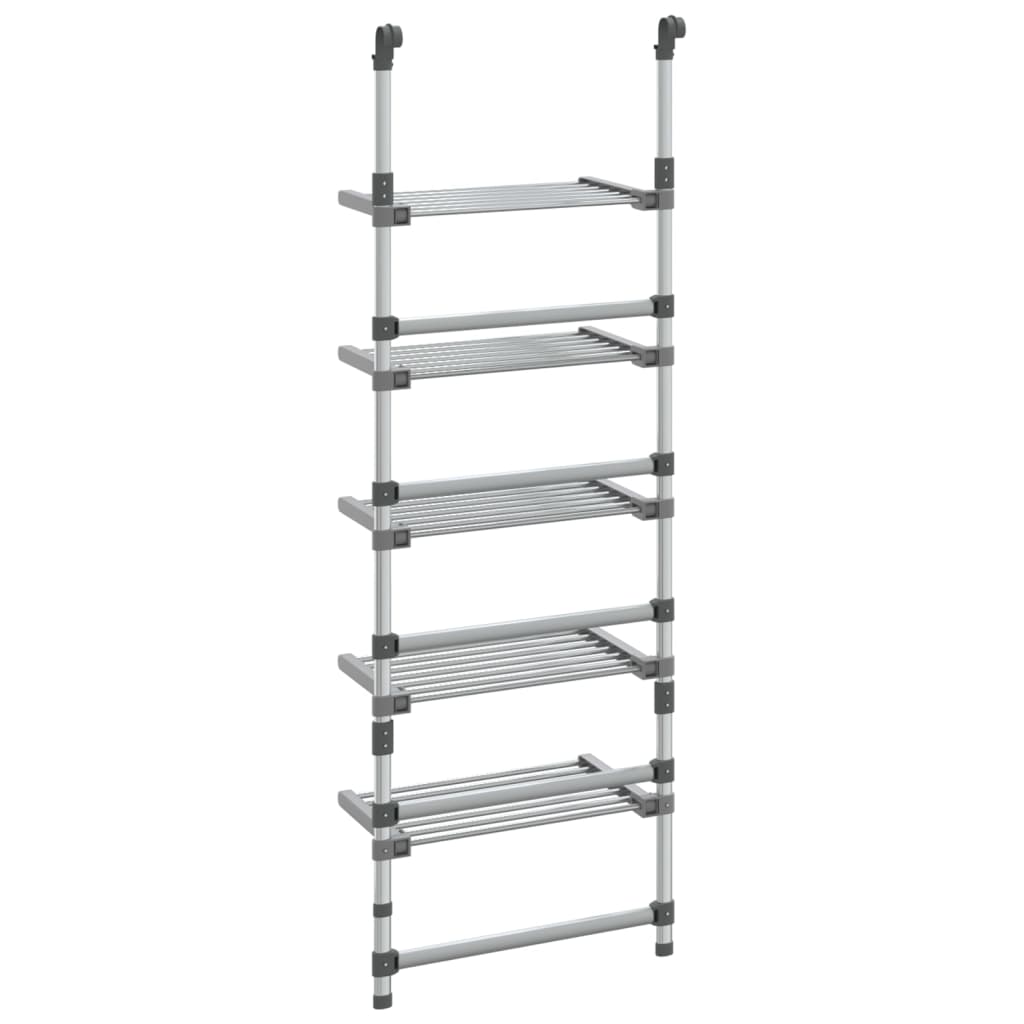 5-Tier Hanging Laundry Drying Rack Aluminium