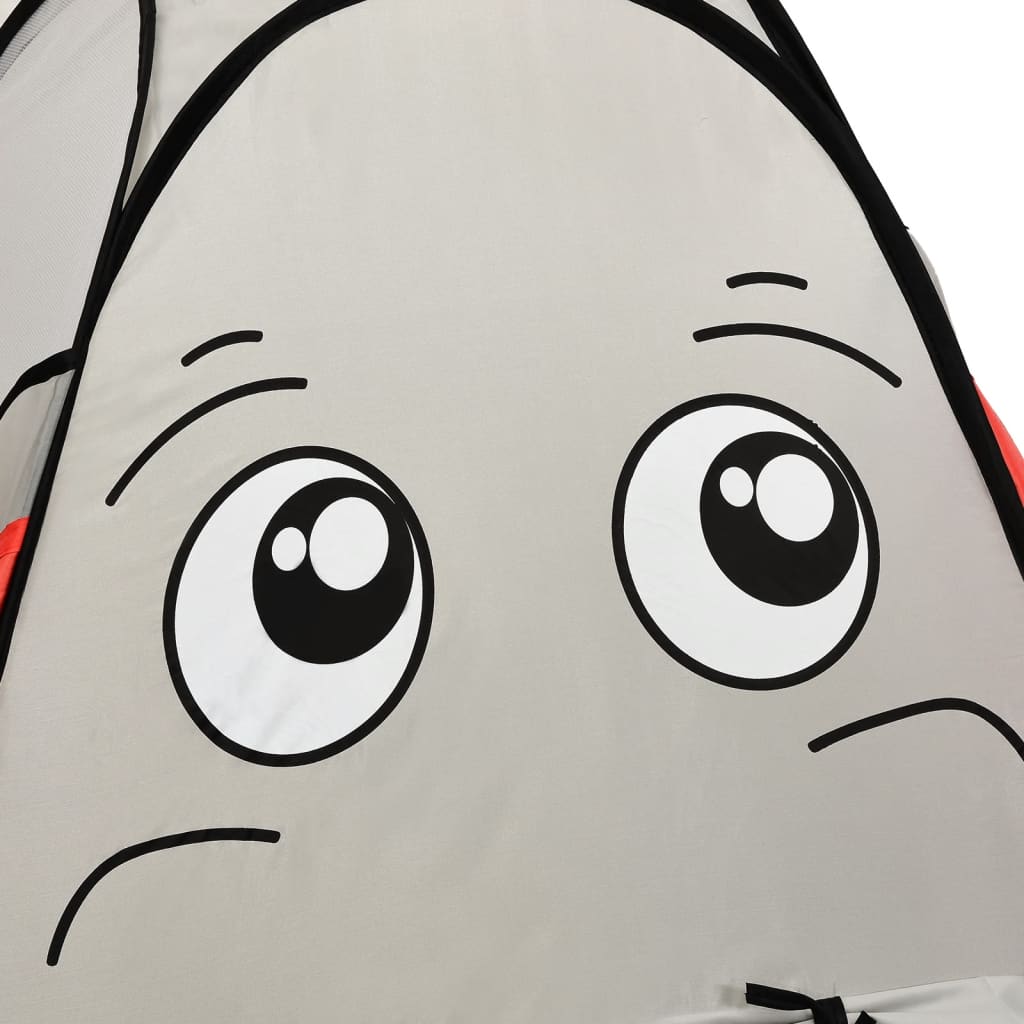 Elephant Children Play Tent with 250 Balls Grey 174x86x101 cm
