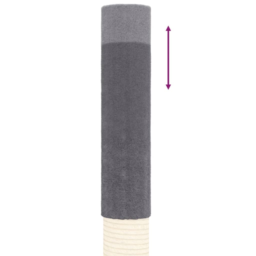 Floor to Ceiling Cat Tree Dark Grey 277-303 cm