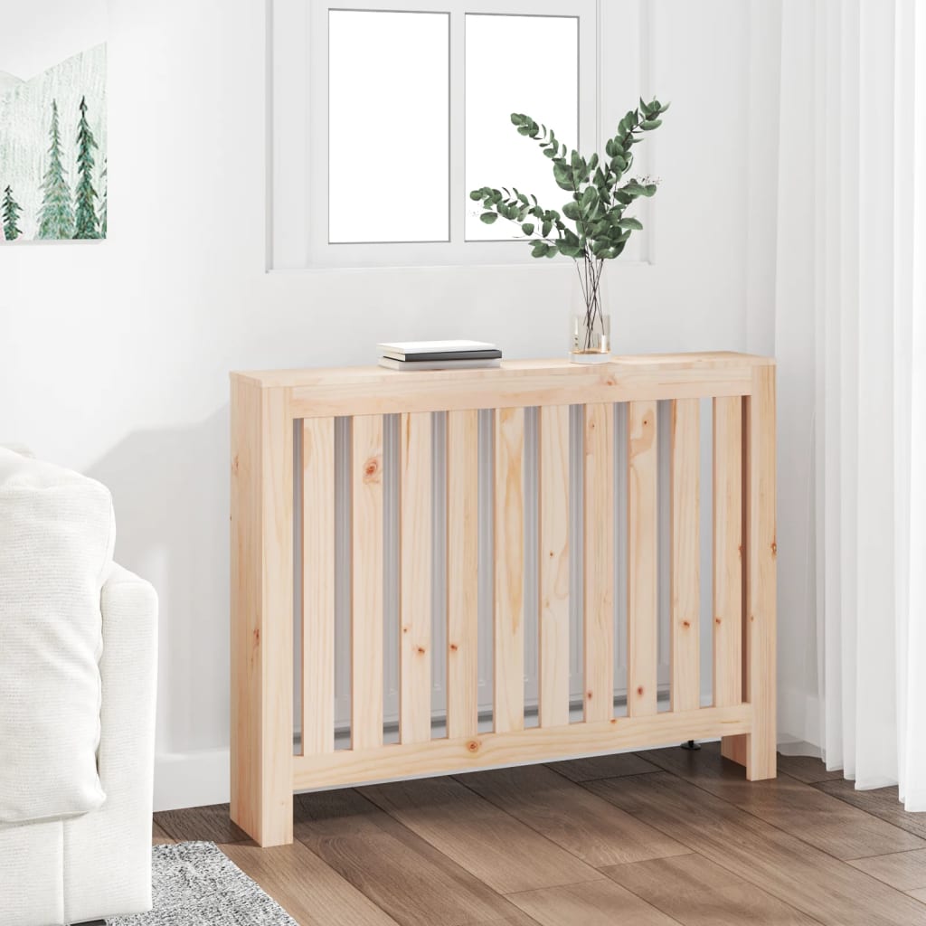 Radiator Cover 108.5x19x84 cm Solid Wood Pine