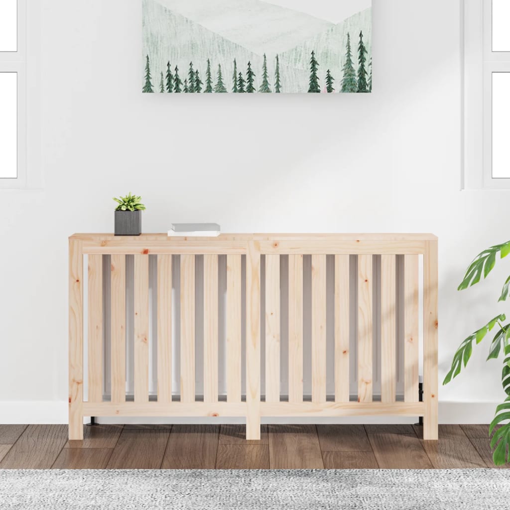 Radiator Cover 153x19x84 cm Solid Wood Pine