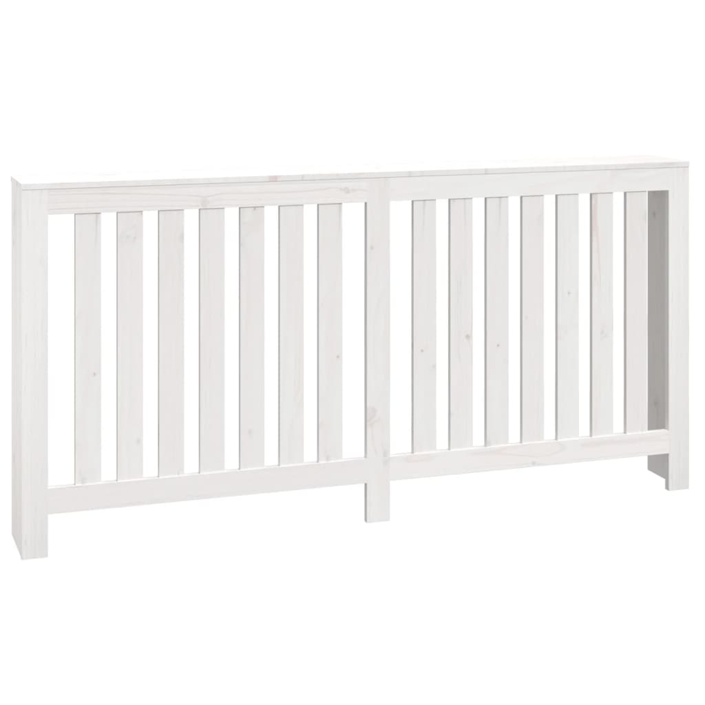 Radiator Cover White 169x19x84 cm Solid Wood Pine