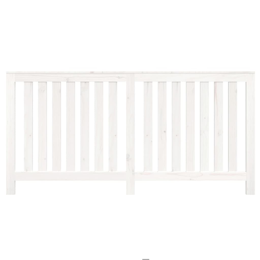 Radiator Cover White 169x19x84 cm Solid Wood Pine