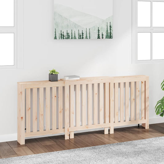 Radiator Cover 210x21x85 cm Solid Wood Pine