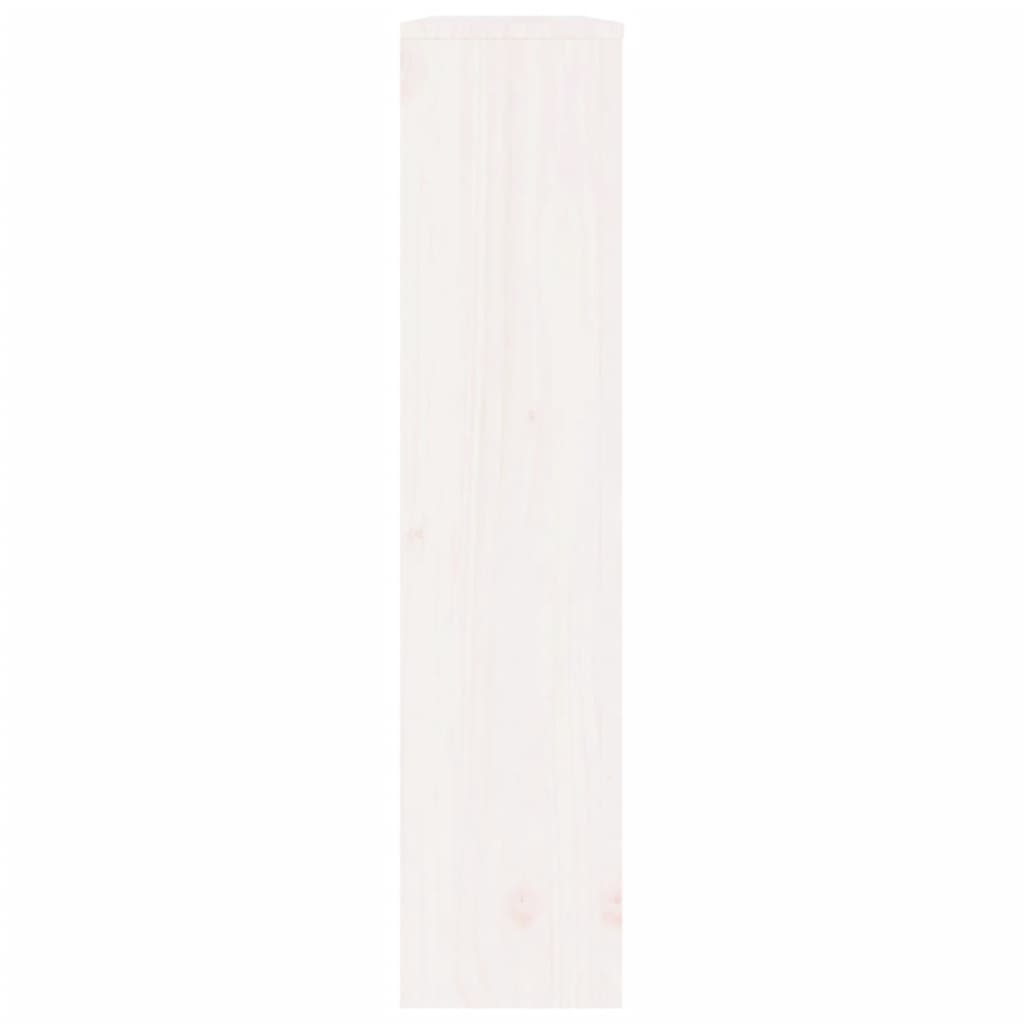Radiator Cover White 108.5x19x84 cm Solid Wood Pine