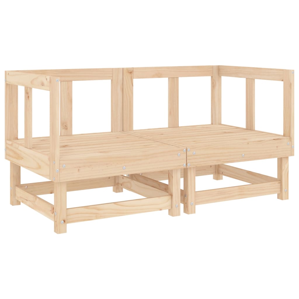 6 Piece Garden Lounge Set Solid Wood Pine