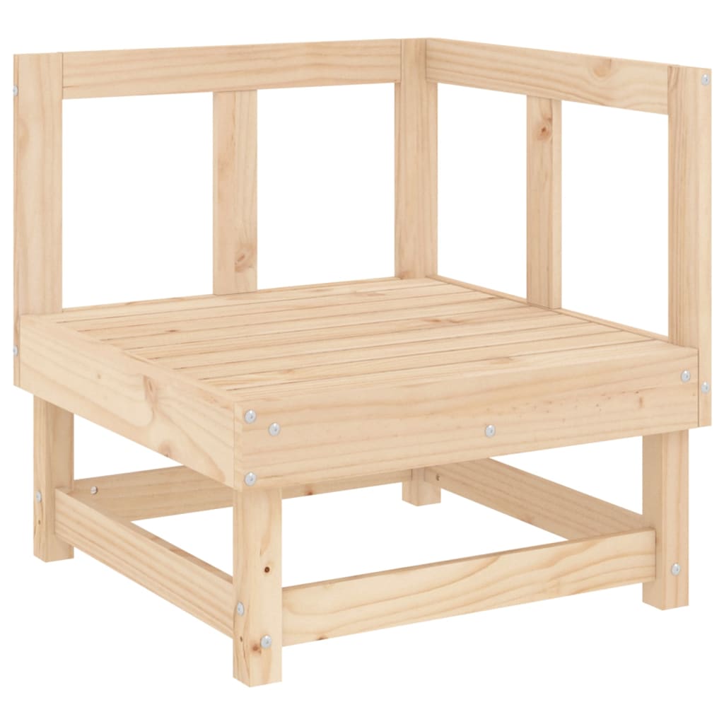 6 Piece Garden Lounge Set Solid Wood Pine