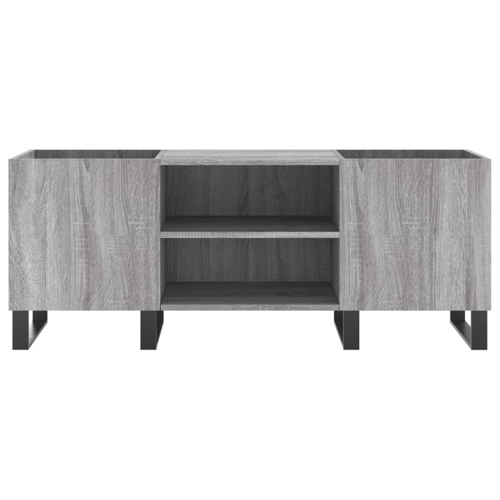 Record Cabinet Grey Sonoma 121x38x48 cm Engineered Wood