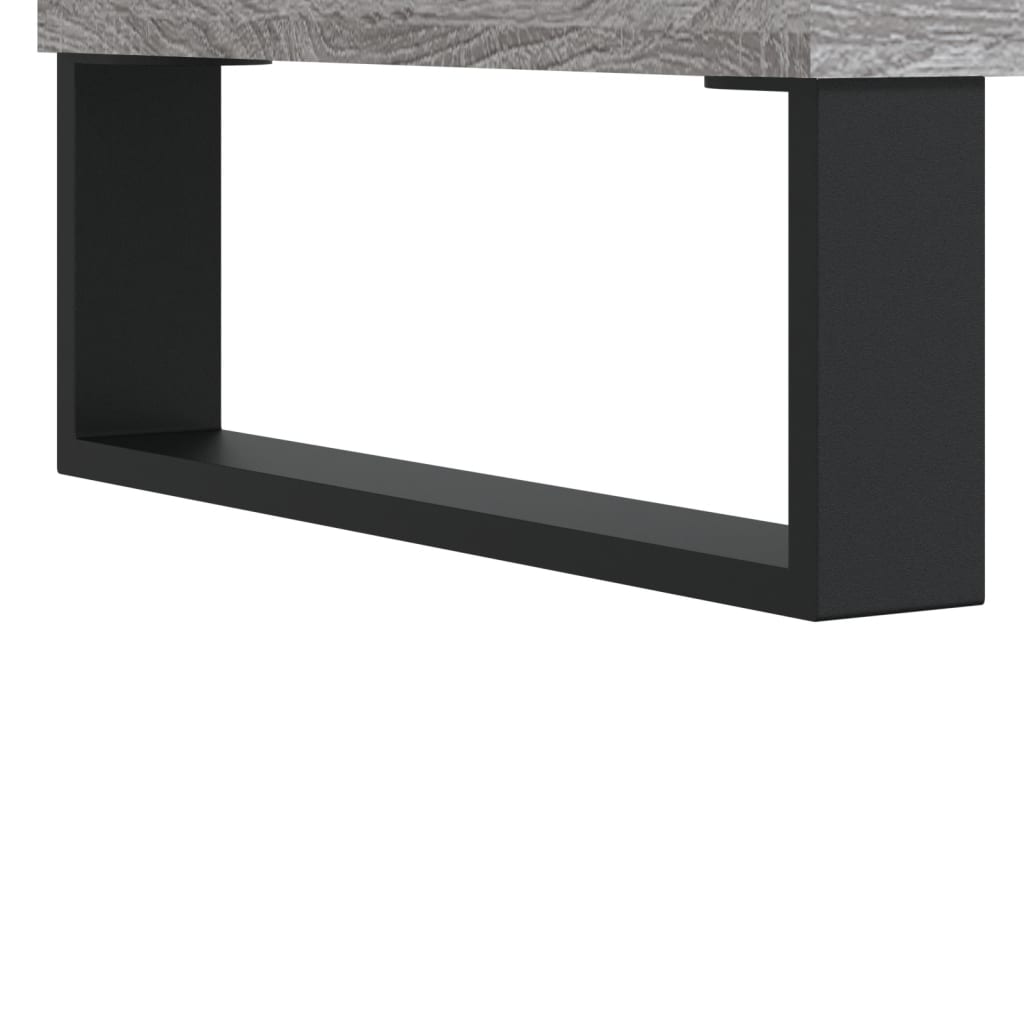 Record Cabinet Grey Sonoma 121x38x48 cm Engineered Wood