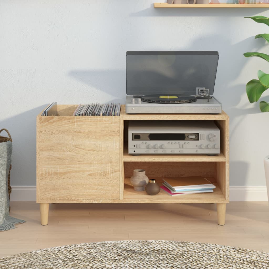 Record Cabinet Sonoma Oak 84.5x38x48 cm Engineered Wood