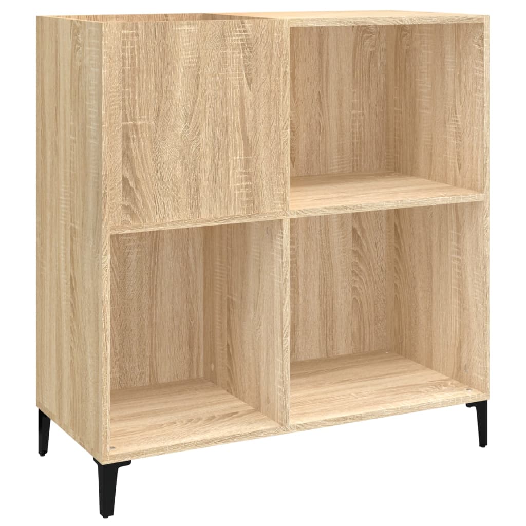 Record Cabinet Sonoma Oak 84.5x38x89 cm Engineered Wood