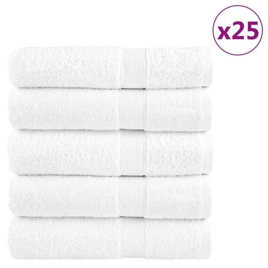 Premium Shower Towels SOLUND 25pcs White 70x140cm 600gsm