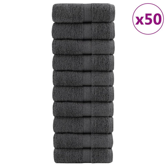 Premium Wash Towels SOLUND 50pcs Anthracite 30x30cm 600gsm