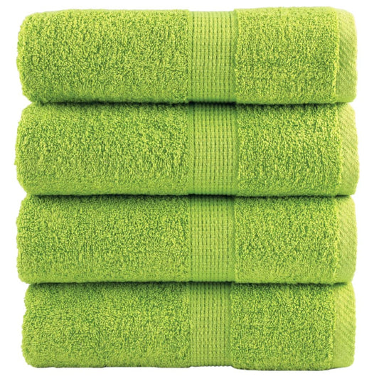 Premium Wash Towels SOLUND 4 pcs Apple Green 30x30 cm 600 gsm