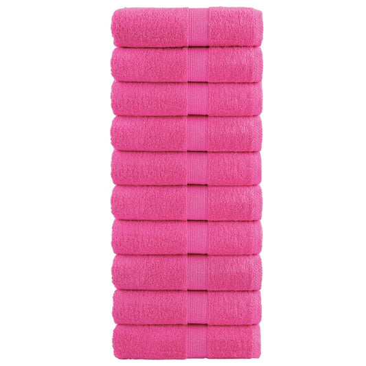 Premium Wash Towels SOLUND 10 pcs Pink 30x30 cm 600 gsm