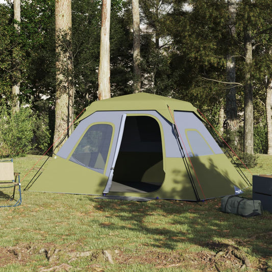 Family Tent 6-Person Blue Quick Release Waterproof