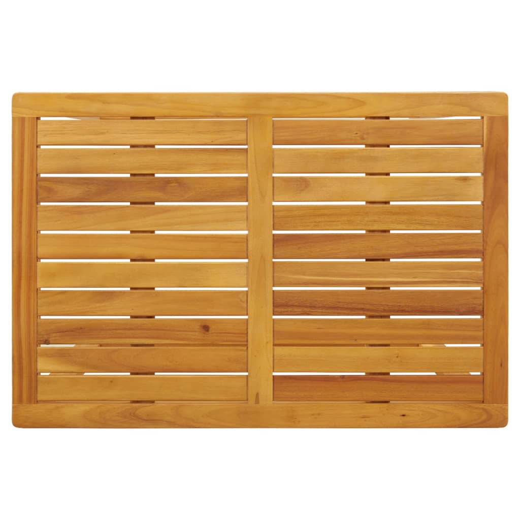 3 Piece Balcony Set with Cushions Solid Wood Acacia