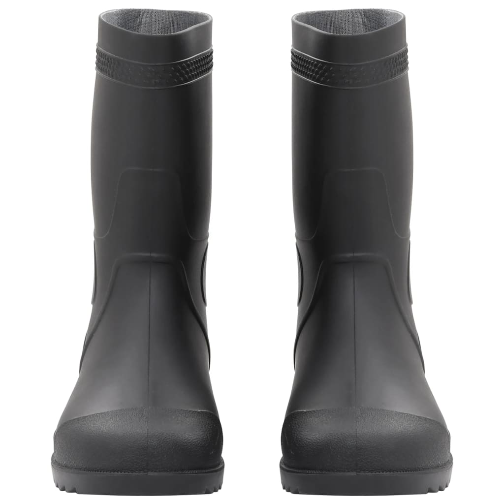 Rain Boots Black Size 45 PVC