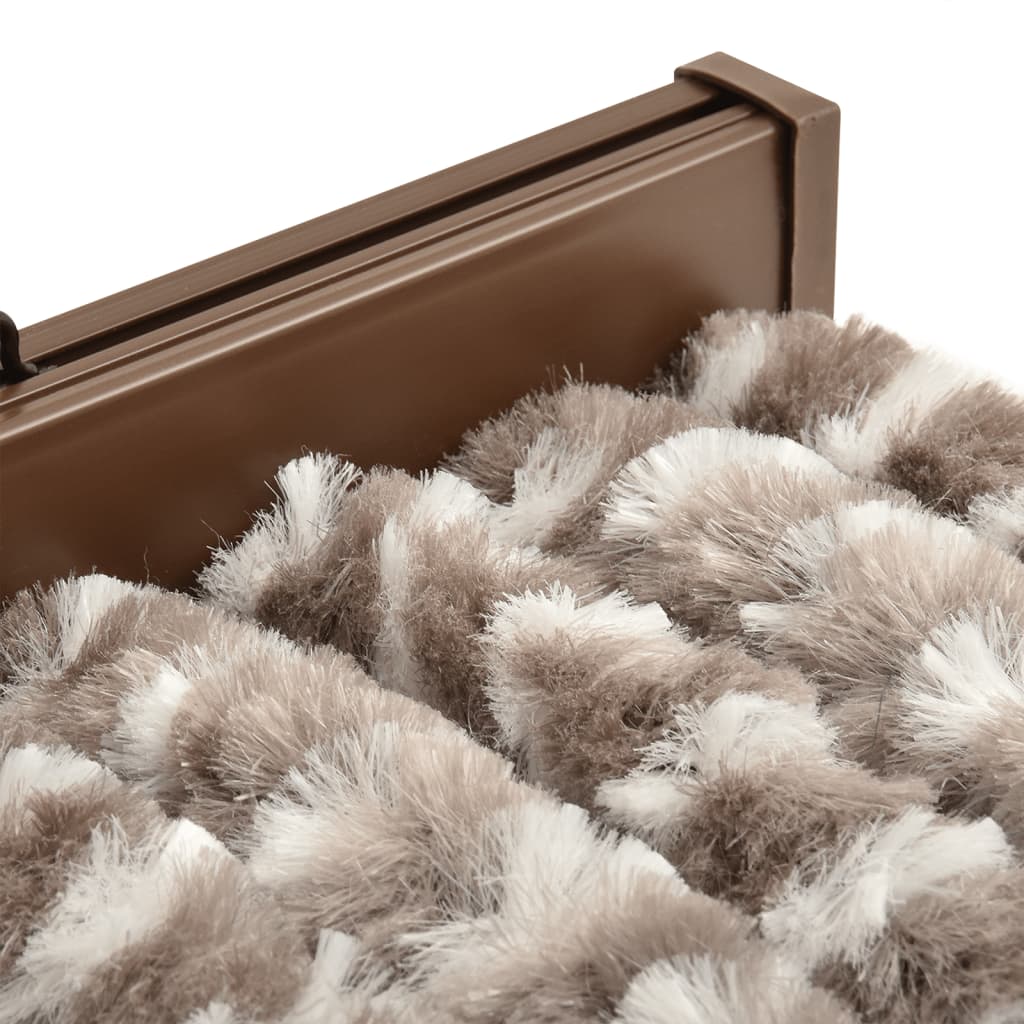 Fly Curtain Taupe and White 56x200 cm Chenille