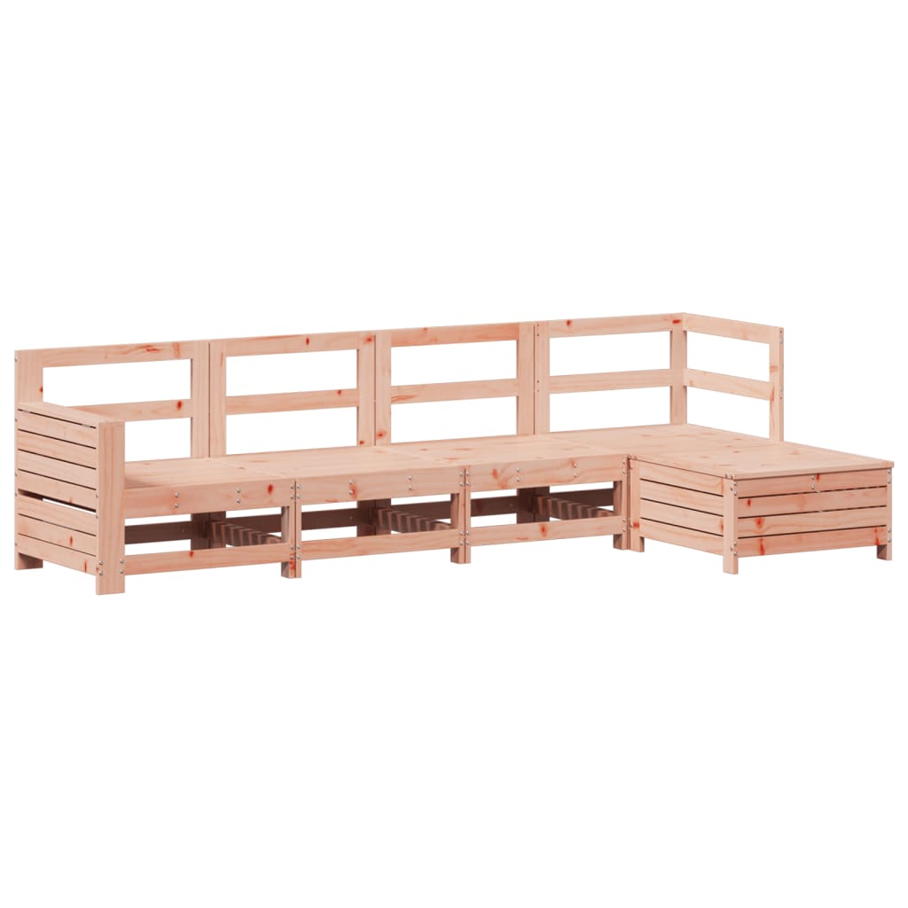 5 Piece Garden Sofa Set Solid Wood Douglas Fir
