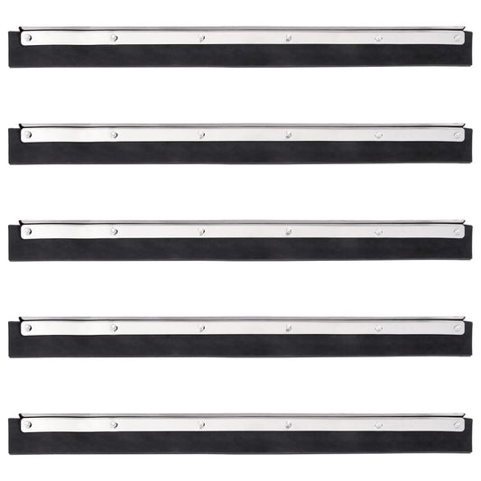 Floor Squeegee Heads 5 pcs 45.5x2x5 cm Steel and Rubber