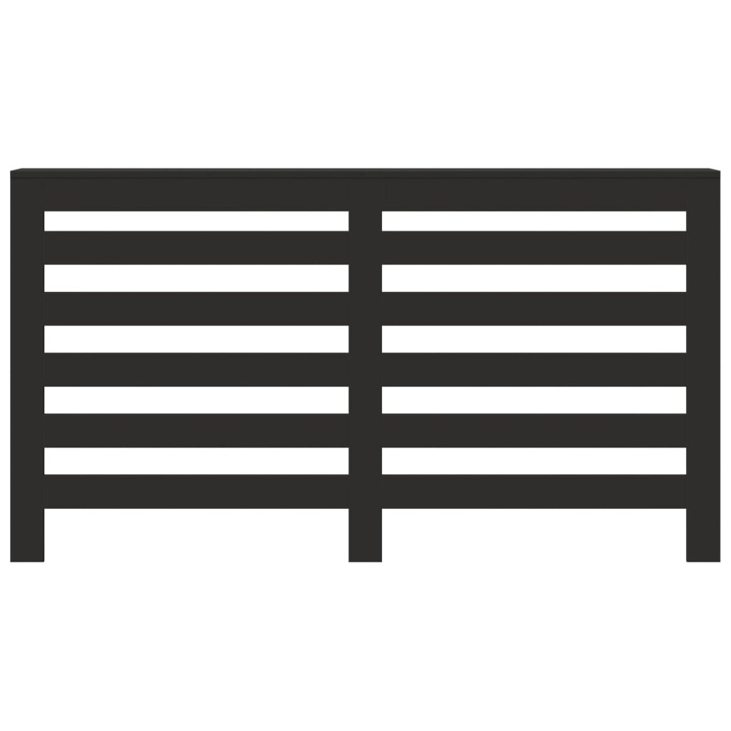 Radiator Cover Black 149x20x82 cm Engineered Wood