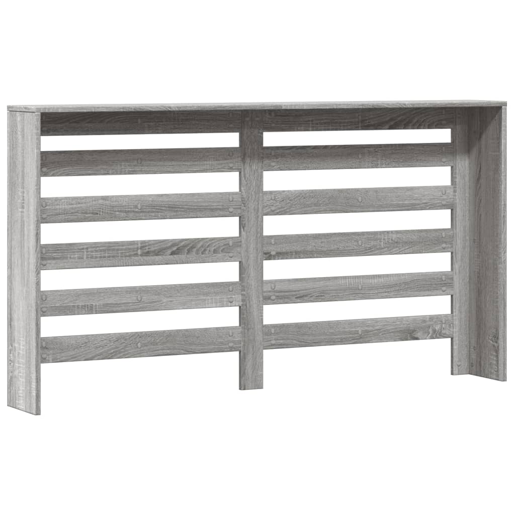 Radiator Cover Grey Sonoma 149x20x82 cm Engineered Wood