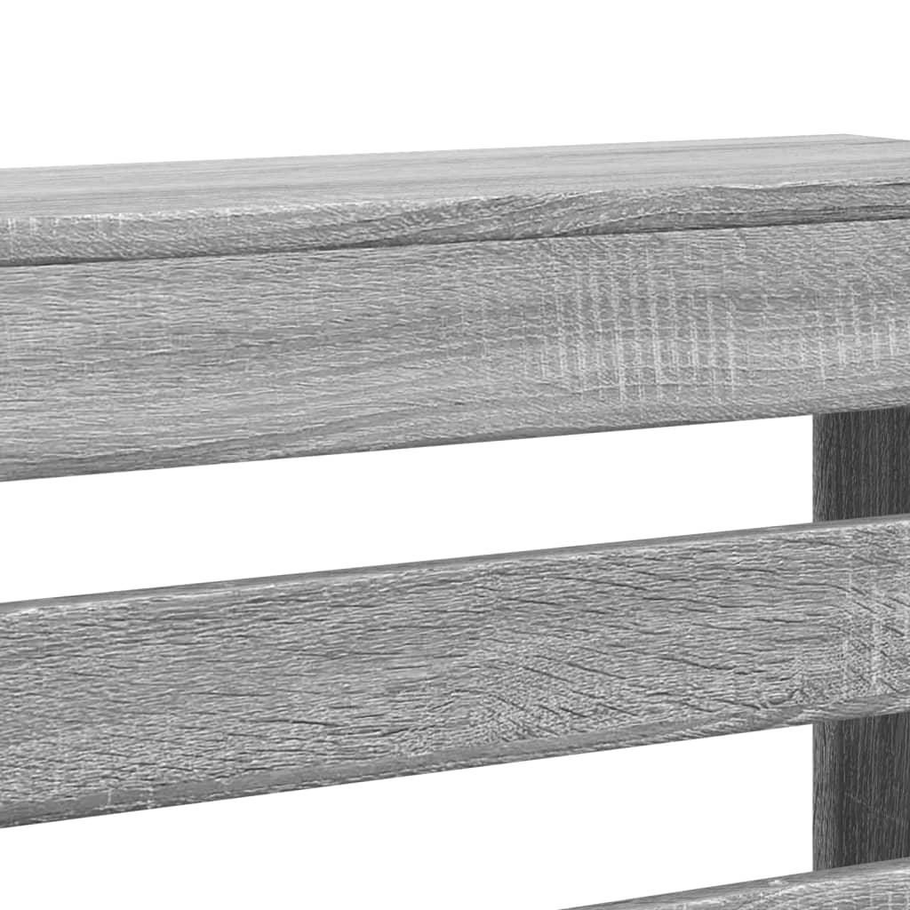 Radiator Cover Grey Sonoma 149x20x82 cm Engineered Wood