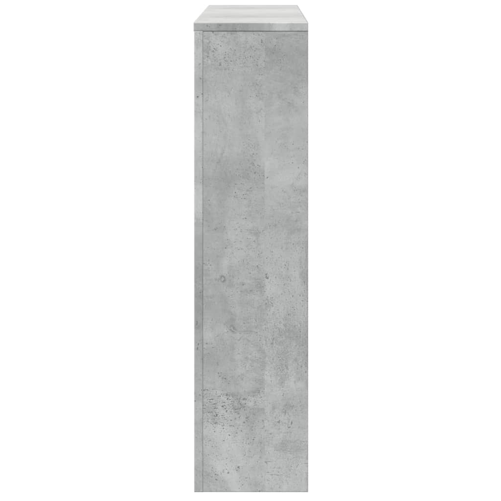 Radiator Cover Concrete Grey 175x20x82 cm Engineered Wood