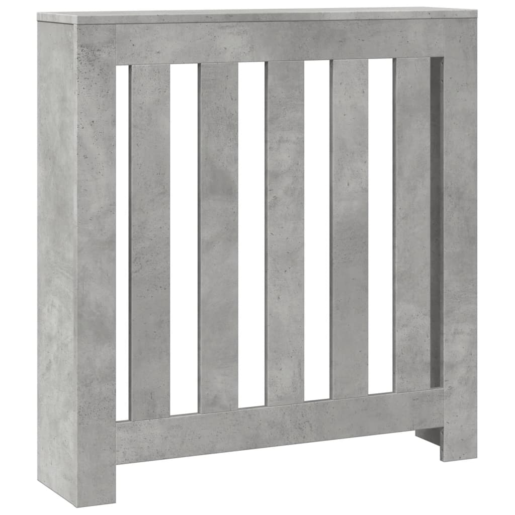 Radiator Cover Concrete Grey 78x20x82 cm Engineered Wood