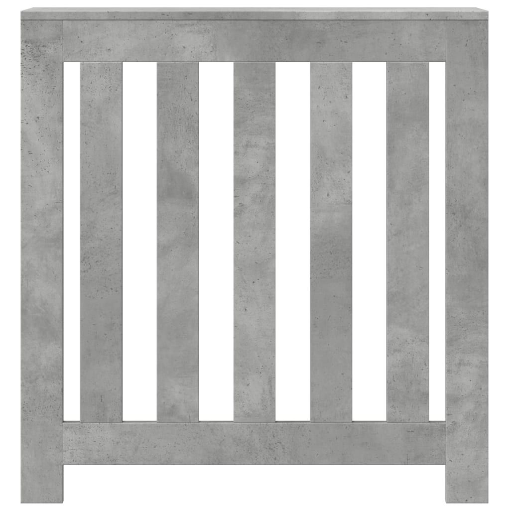 Radiator Cover Concrete Grey 78x20x82 cm Engineered Wood