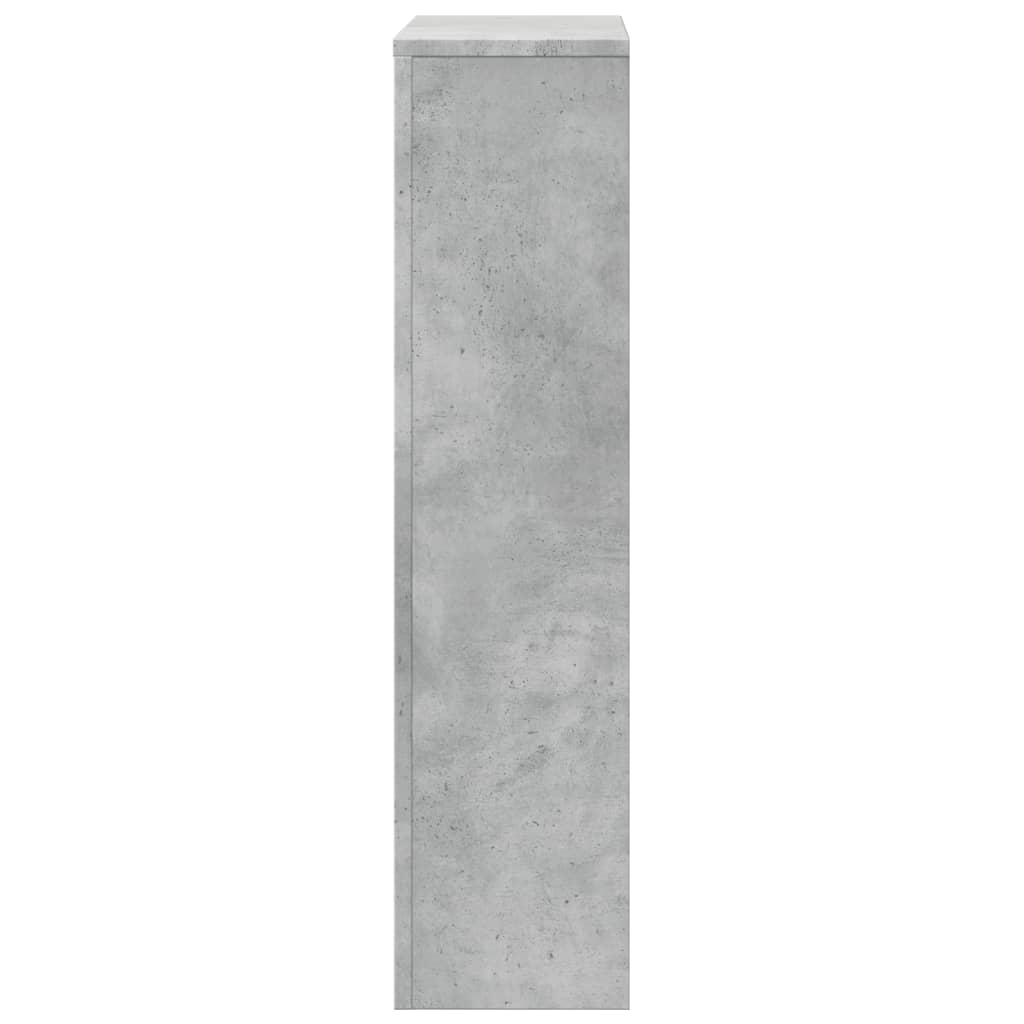 Radiator Cover Concrete Grey 78x20x82 cm Engineered Wood