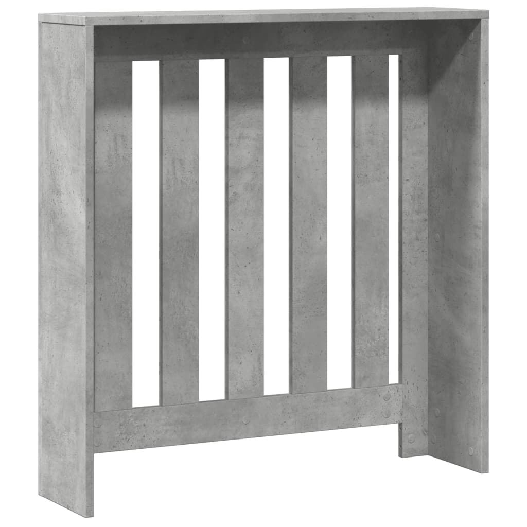 Radiator Cover Concrete Grey 78x20x82 cm Engineered Wood